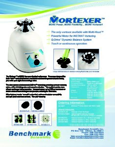 BV1005 (Mortexer) Brochure HR EM Editable – Benchmark Scientific, Inc.